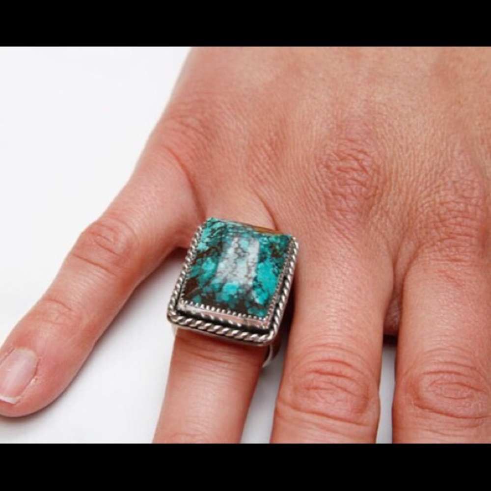 Big heavy Turquoise ring.